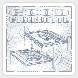 Good Charlotte Technical Drawing Sticker